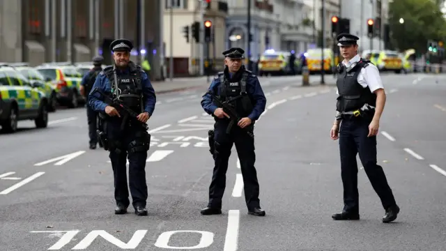 Полиция на Эксибишн-роуд