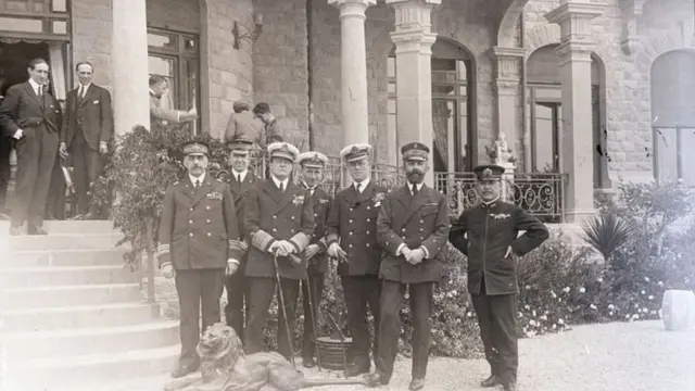 Wawakilishi wa Ulaya na Umoja wa Mataifa (League of Nations) katika mkutyano wa San Remo Aprili 1920.