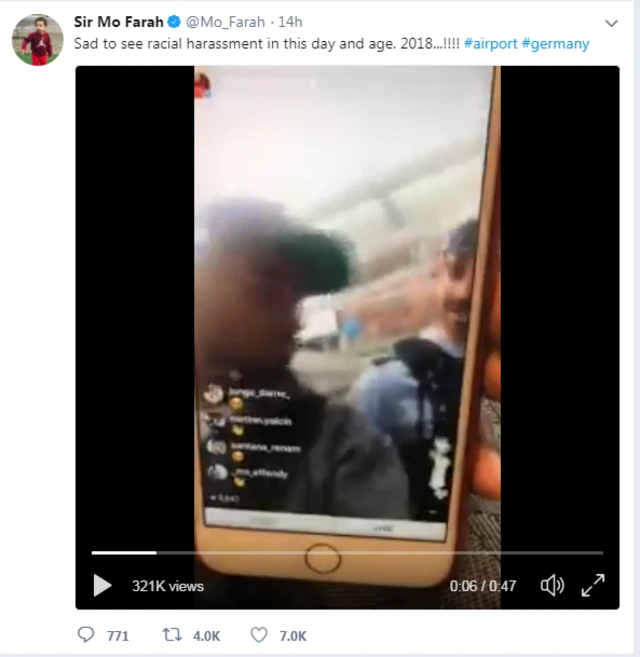 ሞ ፋራህ ማህባረዊ ገጹ ላይ የሰፈረው