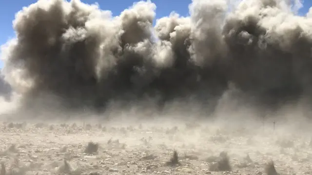 Detonación campo minado