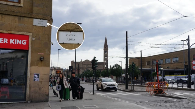በጣልያን ሌላኛው ከተማ የሚገኘው በዓድዋ ስም የተሰየመው አደባባይ