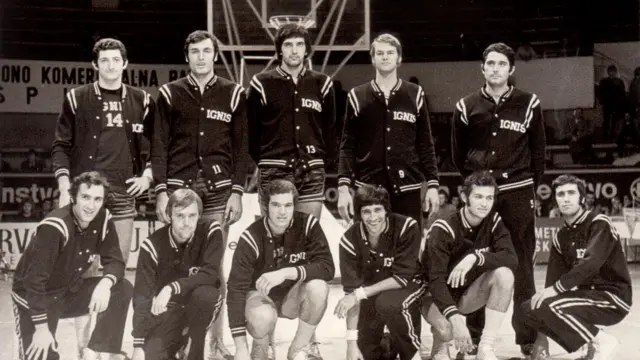 Tim Ignis Varezea tokom gostovanja na turniru u Beogradu 1972. godine