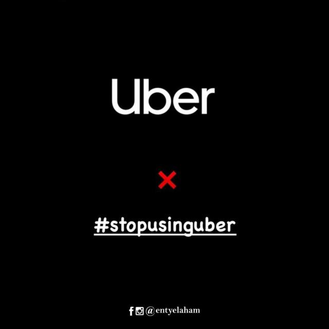A campaign to stop dealing with Uber in Egypt