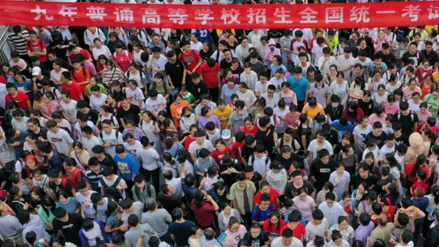 Çin'de üniversite sınavı