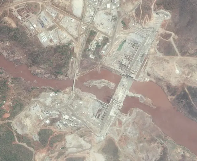 ఇథియోపియా ఆనకట్ట ఉప గ్రహ చిత్రం