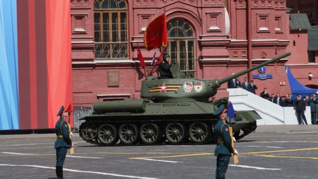 Т-34 на параде в 2023 году