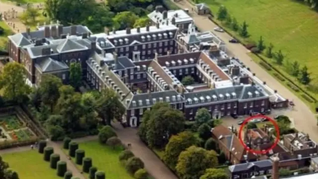 قصر كنسينغتون في لندن.