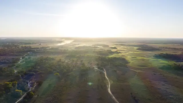 Imagem área do Pantanal