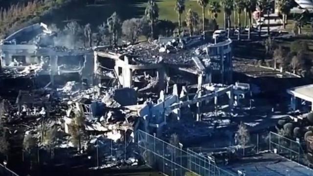 As ruínas da casa do empresário Peshraw Dizayeeggpoker iphoneErbil, no Curdistão iraquiano, após o ataque iraniano