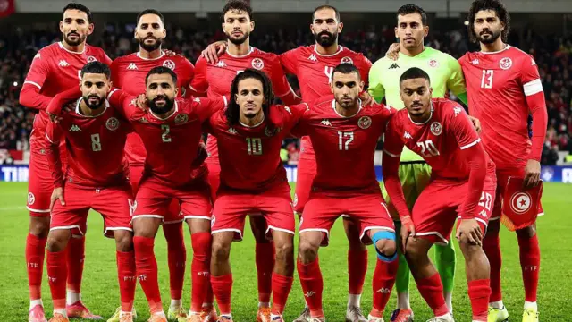 Some major players of di Tunisia National team members