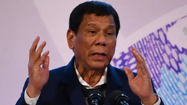 O presidente filipino Rodrigo Duterte