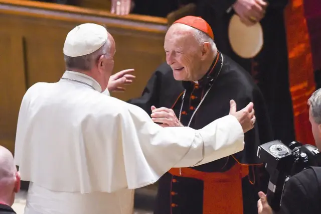El Papa junto a Theodore McCarrick