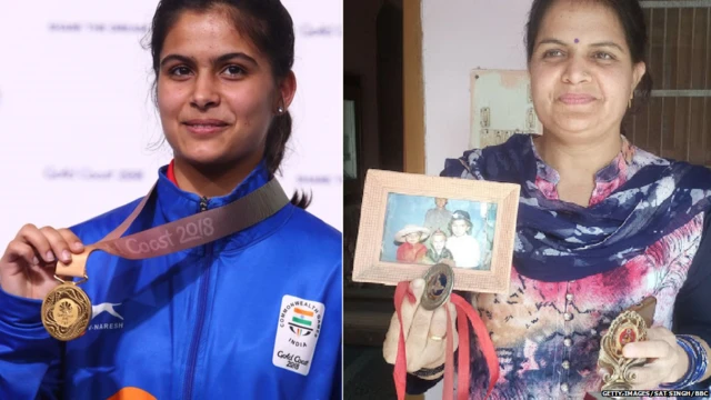 ਮਨੂ ਤੇ ਉਸ ਦੀ ਮਾਂ ਸੁਮੇਧਾ ਭਾਕਰ