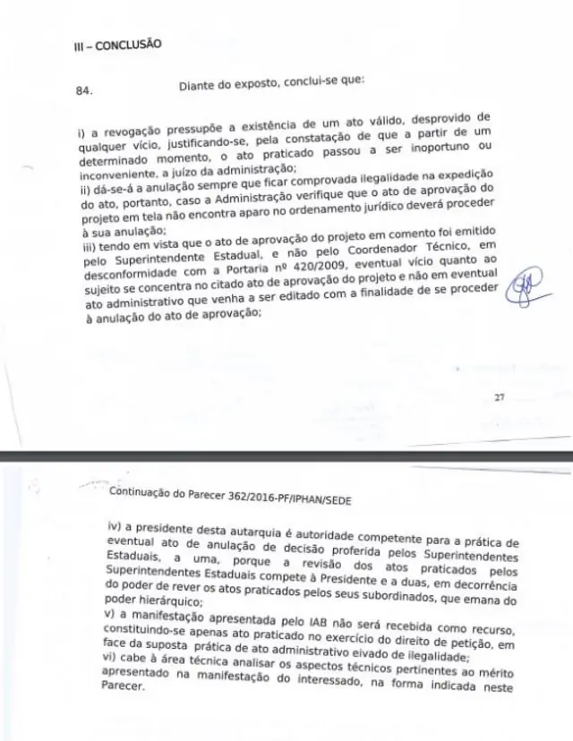 Parecer da Procuradoria do Iphan