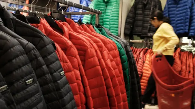 美国商店中的中国产服装