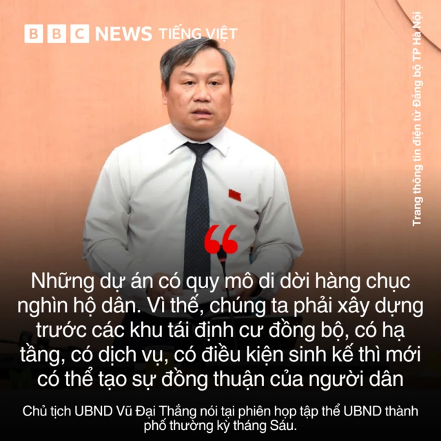 Chủ tịch UBND TP Hà Nội Vũ Đại Thắng