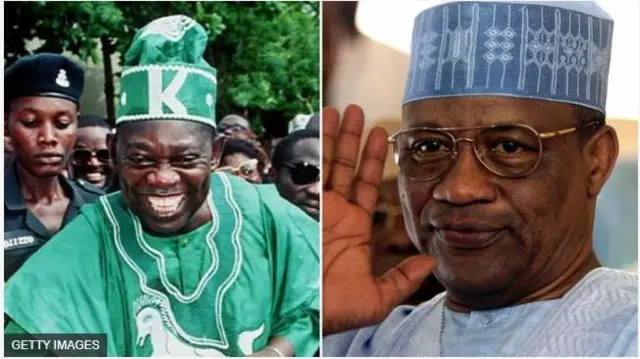 Aworan Oloogbe MKO Abiola ati Ibrahim Badamosi Babangida