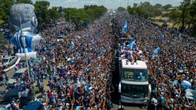 Celebraciones en Buenos Aires.