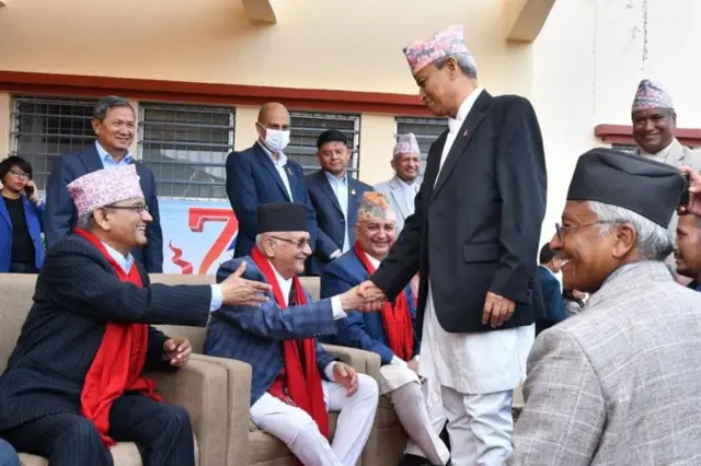 भीम रावल र केपी शर्मा ओली