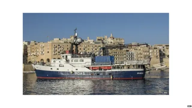 MOAS ship to save victims.