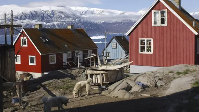 Villa Inuit, Groenlandia.