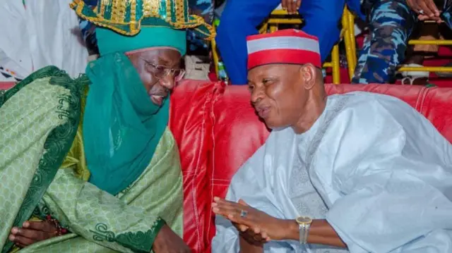 Aworan Ado Bayero ati Gomina Abba Yusuf