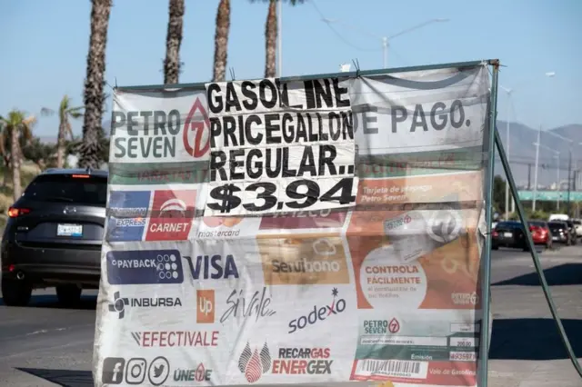 Precio de la gasolina en México.