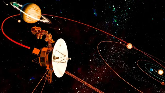 Космический зонд "Вояджер-1" путешествует в космосе уже более 40 лет