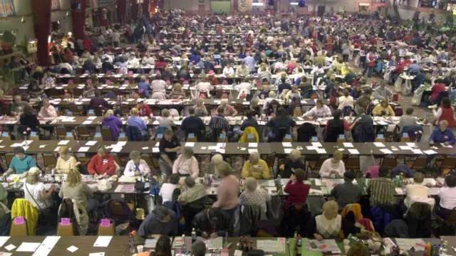 Una sala de bingo en EE.UU.
