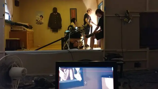 '사랑의 선물' 촬영 모습