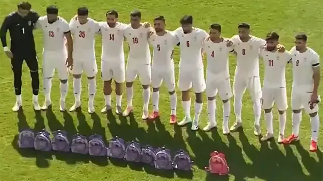 بازیکنان تیم ملی فوتبال ایران قبل از بازی دوستانه با نیجریه در ترکیه