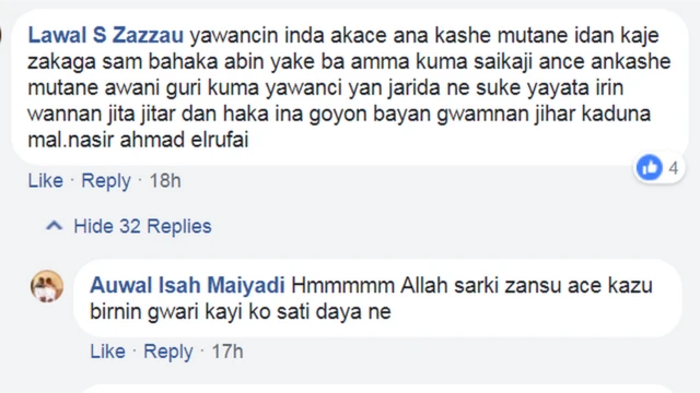 Ra'ayoyin jama'a a Facebook