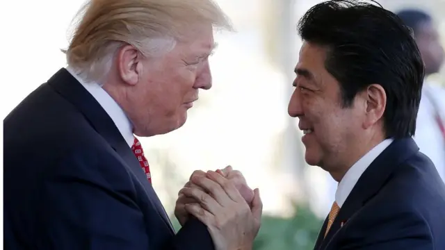 Donald Trump& Shinzo Abe
