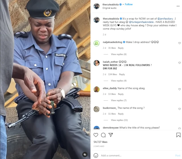 Cute Abiola not missing: Navy detain comedian Abdulgafar Ahmed - Lawyer