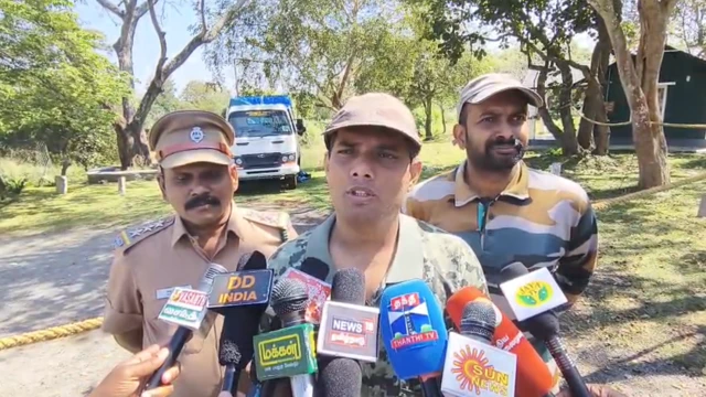 முதுமலை - கூண்டில் சிக்கிய புலி