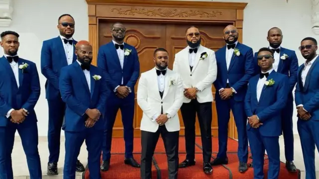 William Uchema white wedding