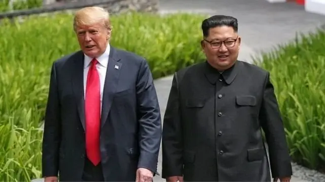 ઉત્તર કોરિયાના ચેરમેન કિમ જોંગ ઉન અને અમેરિકાના પ્રમુખ ડોનલ્ડ ટ્રમ્પ