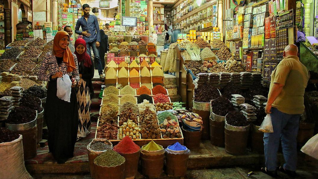 "El supermercado egipcio", describe desde Aswan, en Egipto, Rogeriuss.
