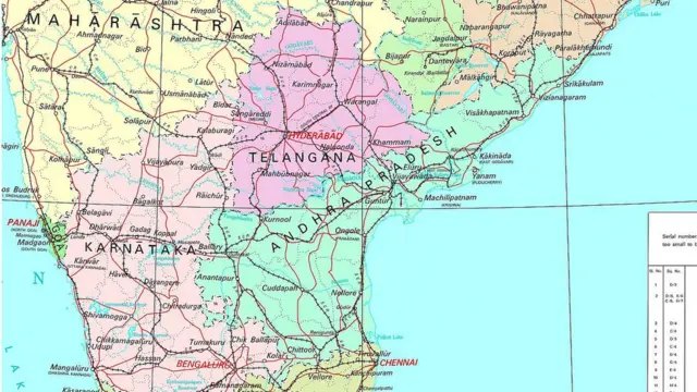 ఆంధ్రప్రదేశ్, తెలంగాణ మ్యాప్