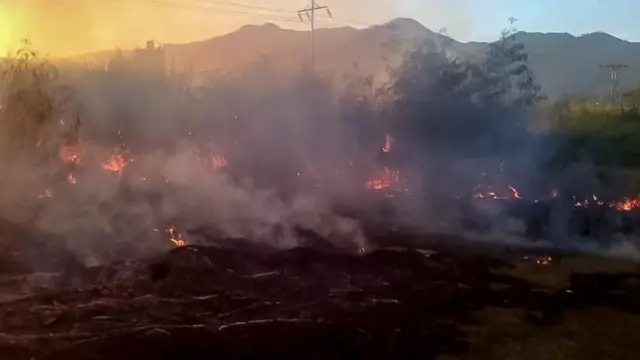 Incendio en Cagua