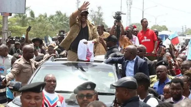 Tundu Lissu ambaye alikaa uhamishoni kwa miaka kadhaa baada ya kunusurika katika jaribio la mauaji, alipokelewa kwa shangwe.