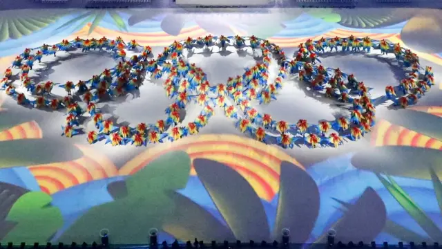 Coreografía en el Maracaná.