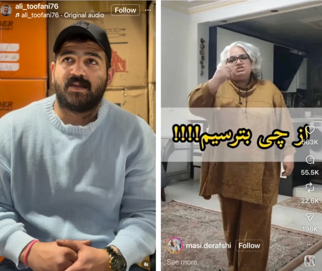 تصاویری از پست‌های کابران شبکه‌های اجتماعی در ایران که به اعتراضات سراسری پیوستند یا از آن حمایت کردند