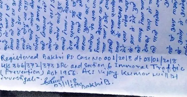 એફઆઈઆરની કોપી