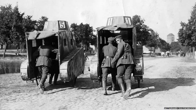 German dummy tanks used in the 1920s