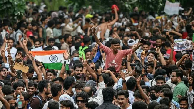 India cockroach party protesters