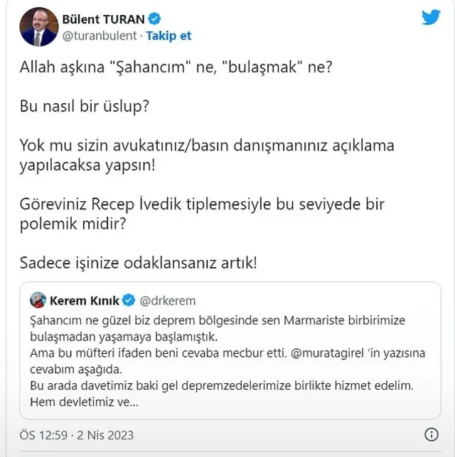 Kerem Kınık eleştirileri