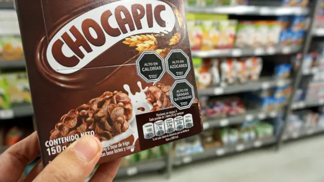 Caja de cereal en Chile