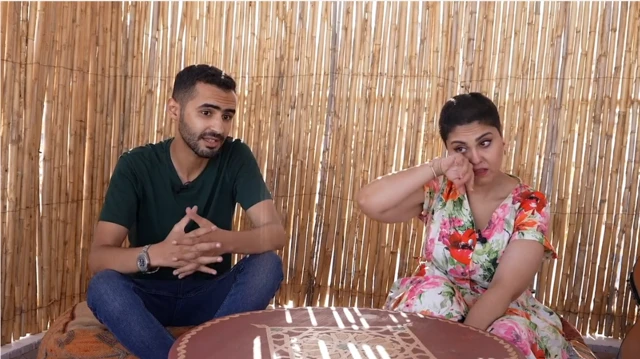 Abir et son petit-ami.