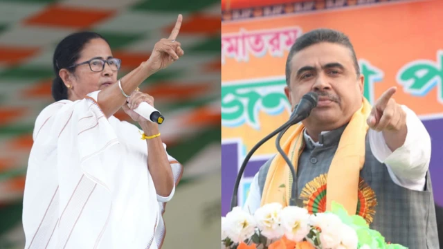 ममता बनर्जी और शुभेन्दु अधिकारी